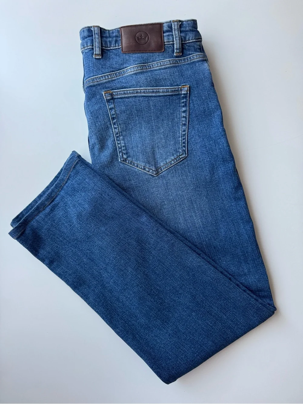 Peter Millar Men’s Straight Leg Stretch Jeans Blue Denim Size 36